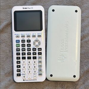 Texas Instruments TI-84 Plus CE in White with Cover